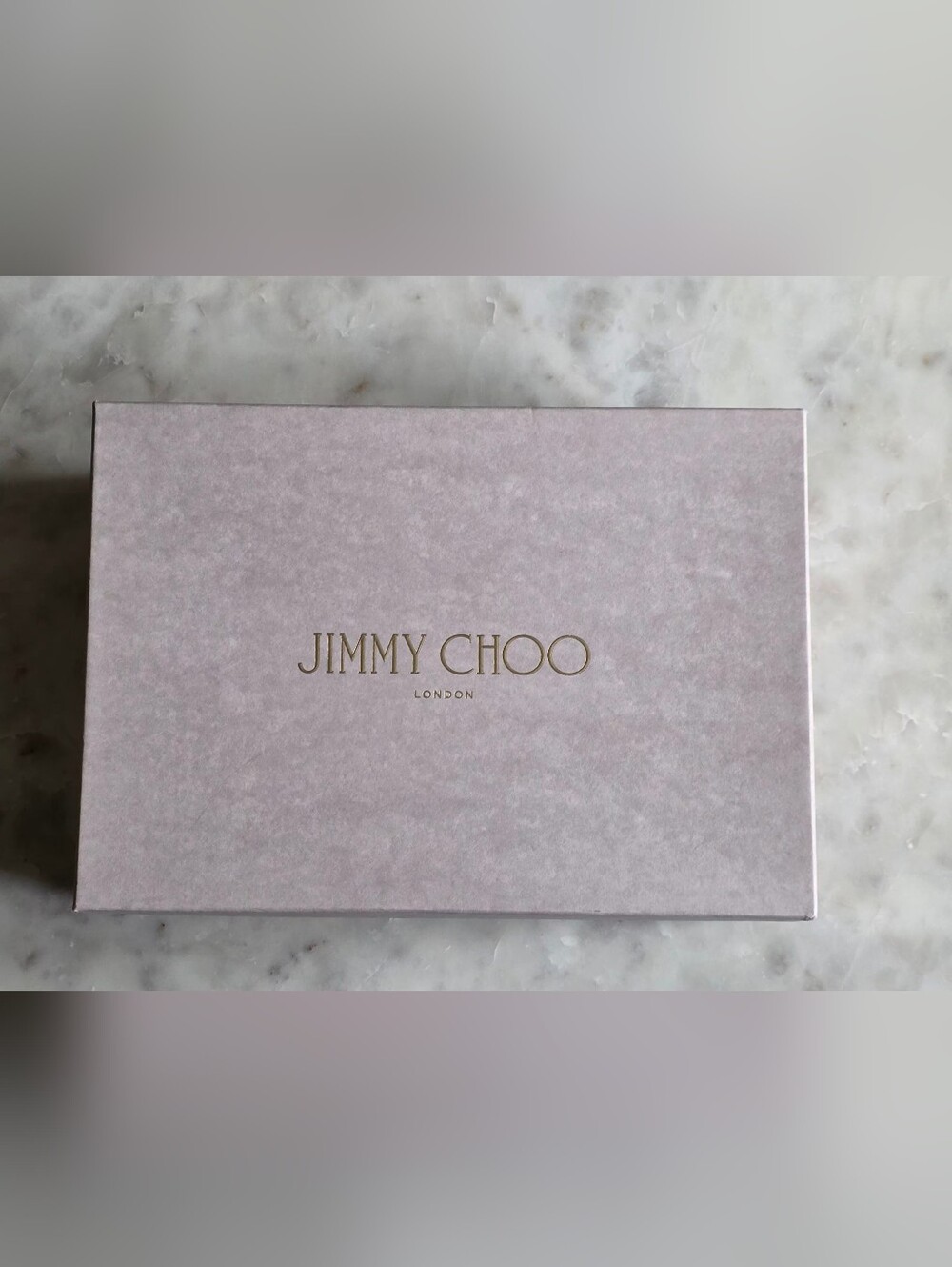 Jimmy Choo Empty Box with Gold Logo-12"Wx8.5"Hx4.5"D